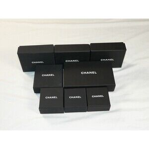 Authentic Empty Chanel Jewelry Box Velvet Pouch Lot of 14 | 8 Boxes / 6 Pouches